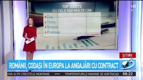 Românii, codaşi în Europa la angajări cu contract