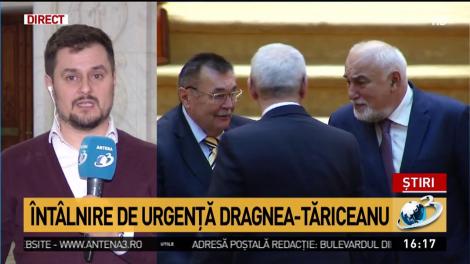 &Icirc;nt&acirc;lnire de urgență &icirc;ntre Dragnea și Tăriceanu