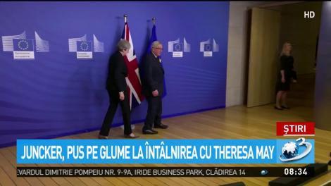 Juncker, pus pe glume la întâlnirea cu Theresa May