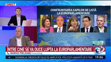 Confruntarea capilor de listă la europarlamentare