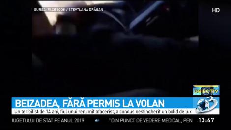 Fiul de 14 ani al unui afacerist din judeţul Timiş, la volanul unui bolid de lux