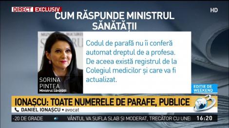 Avocatul Daniel Ionașcu, cerere către Ministerul Sănătății:&nbsp;Ar putea fi un număr foarte mare de deținători de parafe care nu sunt medici