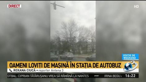 Accident grav în București. O mașină a intrat într-o stație STB și a rănit două persoane 