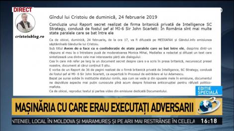 Mașinăria cu care erau executați adversarii. Ion Cristoiu: Și Ponta avea o mașinărie