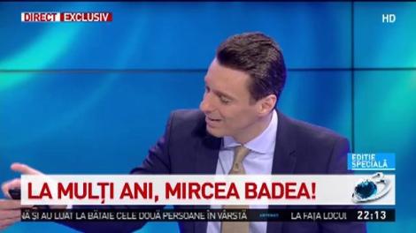 Surpriză pentru Mircea Badea, în direct. Momente inedite în platoul Antena 3