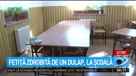 Accident grav la un afterschool din D&acirc;mbovița! O fată de 10 ani a ajuns la spital după ce un dulap a căzut peste ea