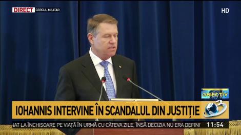 Klaus Iohannis intervine în scandalul din Justiție: Politicul vrea subordonarea procurorilor.