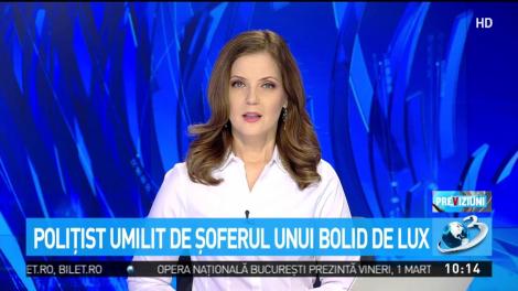 Polițist umilit &icirc;n traficul din Capitală de șoferul unui bolid de lux