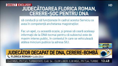 Cerere șoc pentru DNA din partea judecătorului Florica Roman