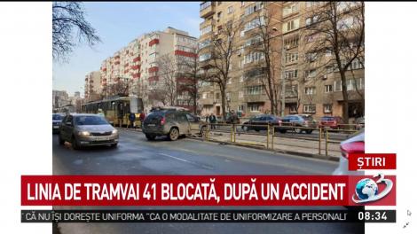 Accident în București! Linia de tramvai 41 a fost blocată