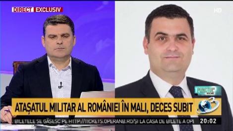 Atașatul militar al României în Mali, deces subit. Anunțul ministrului Apărării