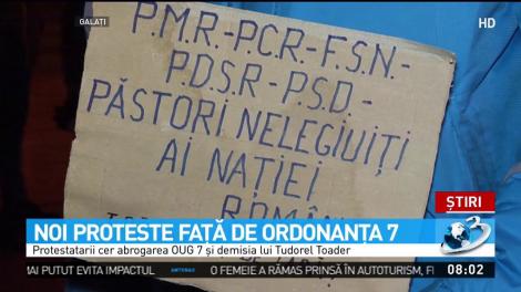 Noi proteste faţă de Ordonanţa 7