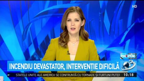 Incendiu devastator la Galaţi la un depozit de cauciucuri