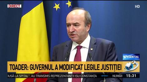 Tudorel Toader: Sunt cinci modificări la Ordonanţa