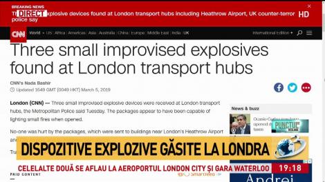 Alertă în Londra! Dispozitive explozive găsite pe Aeroportul Heathrow