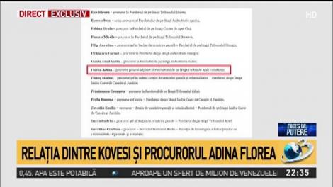 Relația dintre Kovesi și procurorul Adina Florea