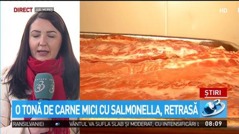 Alertă &icirc;n județul Mureș. O tonă de carne pentru mici, infectată cu Salmonella