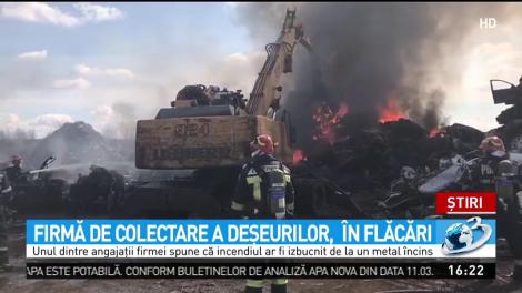 Incendiu puternic la Timişoara. Localnicii au fost avertizaţi prin sistemul RoAlert să răm&acirc;nă &icirc;n case