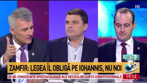 Zamfir: Legea îl obligă pe Iohannis, nu noi