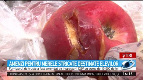 Amenzi pentru merele stricate destinate elevilor