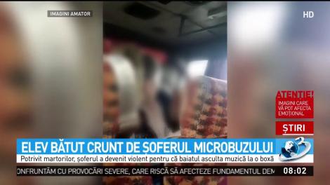 Caz revoltător &icirc;n județul Neamț! Un adolescent de 15 ani bătut cu pumnii de șoferul unui microbuz
