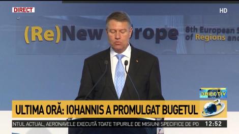 Klaus Iohannis, declarații la cea de-a opta ediție a Summitului european al regiunilor și orașelor