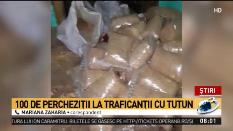 100 de percheziții &icirc;n 22 de județe și &icirc;n Capitală la traficanții cu tutun