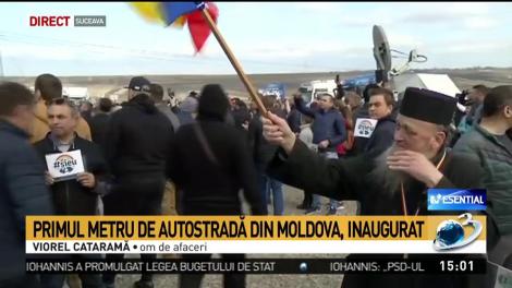 S-a inaugurat primul metru de autostradă din Moldova