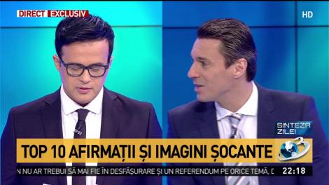 Ultimele trei locuri din topul afirmațiilor și imaginilor șocante