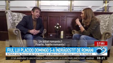 Fiul lui Placido Domingo s-a &icirc;ndrăgostit de rom&acirc;ni