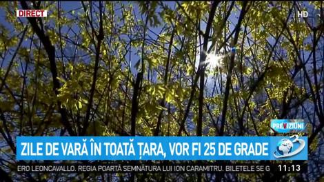 Temperaturi de vară &icirc;n aproape toata tara