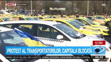 Protest al transportatorilor, Capitala blocată