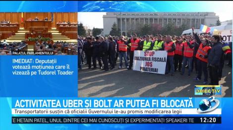 Activitatea Uber și Bolt ar putea fi blocată &icirc;n Rom&acirc;nia. Prima reacție a companiilor