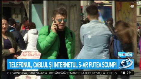 Telefonul, cablul şi internetul s-ar putea scumpi