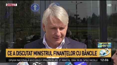 Ministrul Finanțelor după întalnirea cu reprezentanții băncilor. Când va fi modificată OUG 114