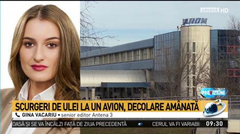Panică pe Aeroportul Otopeni. Scurgeri de ulei la un avion TAROM. Aeronava a rămas la sol