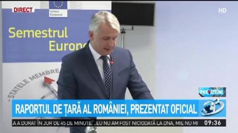Raportul de ţără al Rom&acirc;niei, prezentat oficial