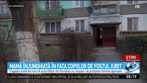 Mamă &icirc;njunghiată mortal &icirc;n faţa copiilor de fostul iubit