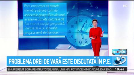 Renunţarea la schimbarea orei de vară începând cu 2021, una din prioritățile noii sesiuni a Parlamentului European