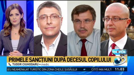 Tudor Ciuhodaru, despre raportul &icirc;n cazul copilului mort &icirc;n spital: Cine greșește trebuie să plătească