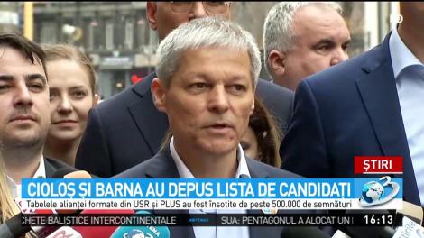 Cioloş şi Barna au depus lista de candidaţi