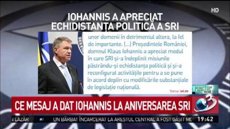 Ce mesaj a dat Klaus Iohannis la aniversarea SRI