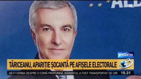 Tăriceanu, apariție șocantă pe afișele electorale