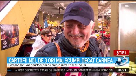 Au apărut cartofii noi &icirc;n pieţe. Un kilogram costă c&acirc;t trei de carne