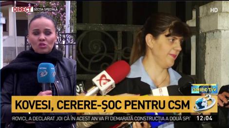 Laura Codruța Kovesi, interdicție de a activa la Parchetul General