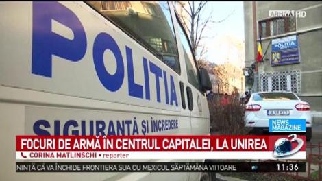 Focuri de armă &icirc;n centrul Capitalei