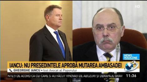 Gheorghe Iancu, lămuriri &icirc;n scandalul mutării ambasadei