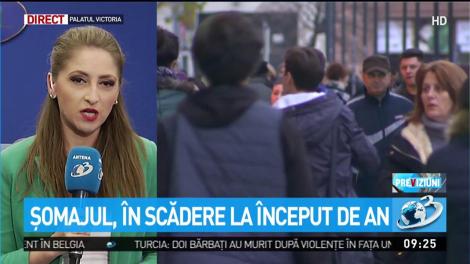Şomajul, în scădere la început de an