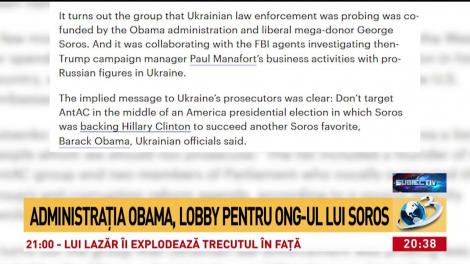 Administraţia Obama, lobby pentru ONG-ul lui Soros