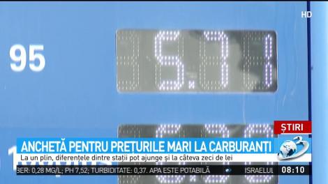 Anchetă pentru preţurile mari la carburanţi